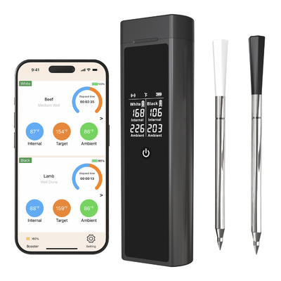 주문 듀얼 프로브 무선 BBQ 온도 측정기 online manufacture