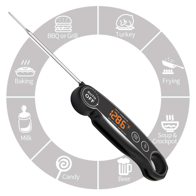 Good price 쿠킹 고기 USB CE 로에스 LED 디스플레이를 위한 폴드형 디지털 온도계 온라인으로