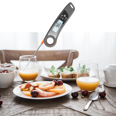 Magnetic Digital Kitchen cooking thermometer with rotating screen and IP67 waterproof design